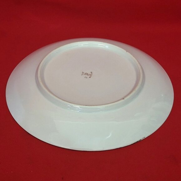 Vintage BP Wurttemberg Gold Rim Yellow Roses Decorative Porcelain Plate - Picture 7 of 11